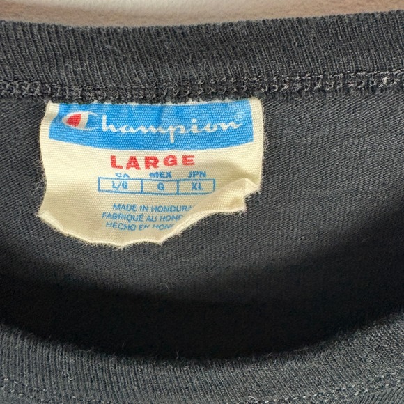 Champion Sesame Street Bert Ernie Langarm T Shirt Black Large - Picture 3 of 4